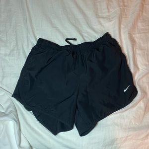 nike black youth athletic shorts